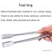 Stainless Steel Kitchen Tongs for Cooking Set of 2 Locking Metal Food Tongs for Bread Barbecue - B07F95JGJY